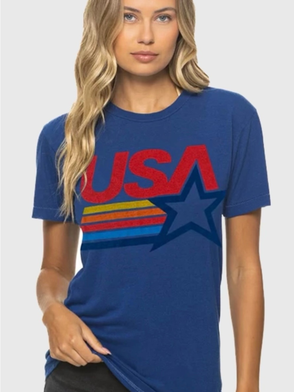 Aviator Nation SOLD OUT Blue USA Tee! XS❤️🩵💙
